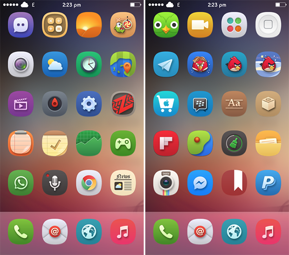 Aura: An upcoming custom icon theme, supporting over 200 popular apps
