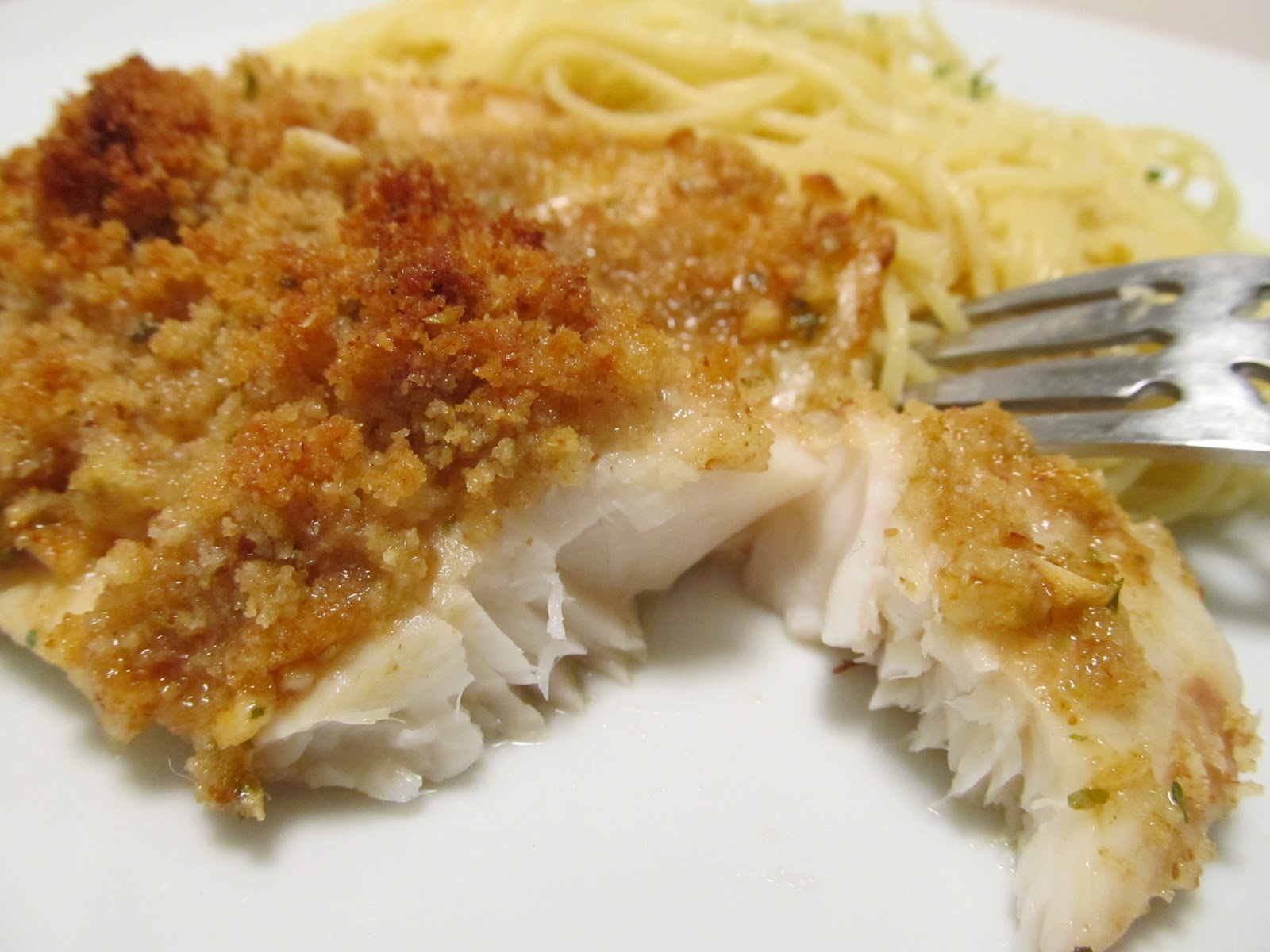 Jenn's Food Journey Baked Tilapia Scampi
