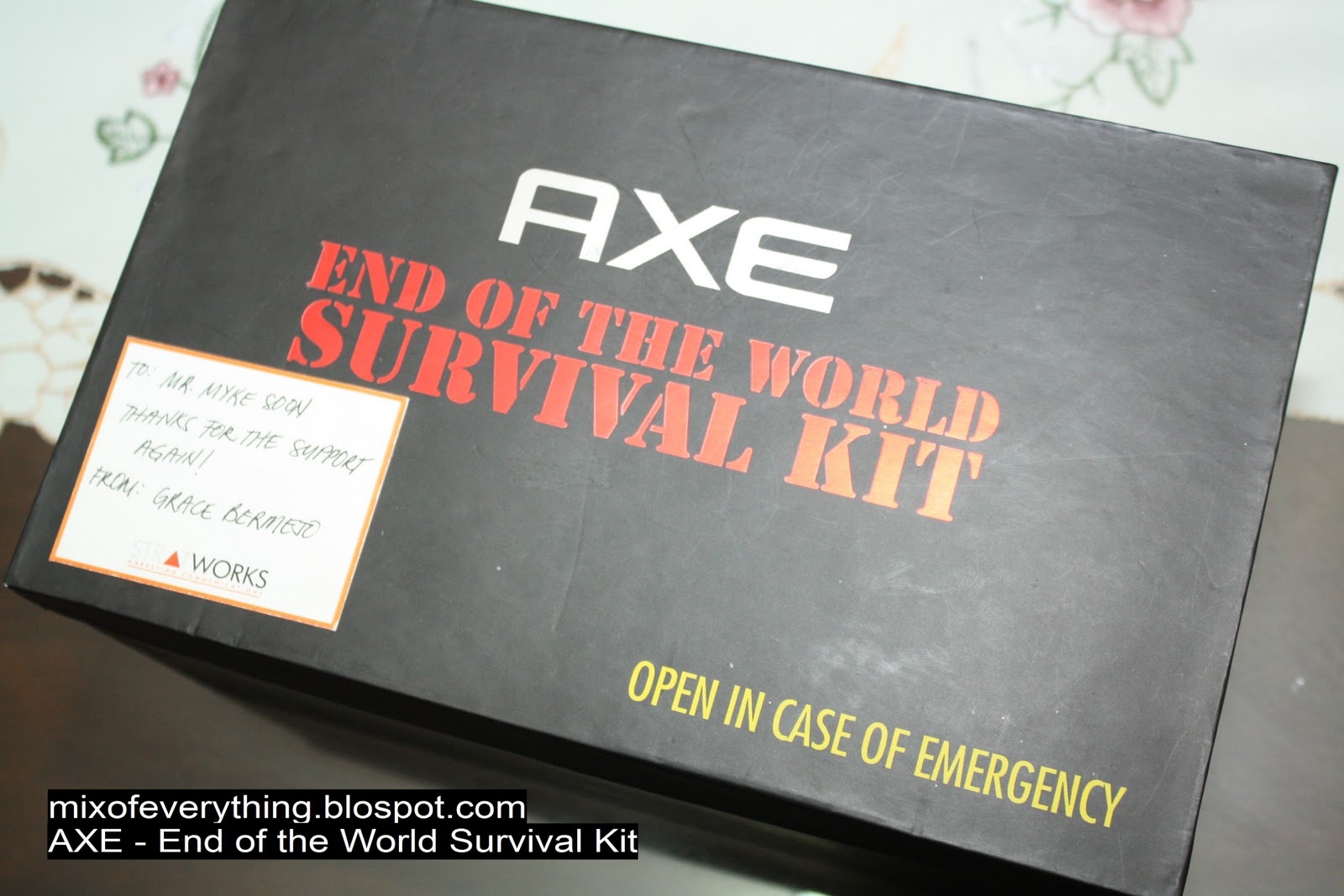 AXE HAPPY END OF THE WORLD SURVIVAL KIT. Blog for Tech & Lifestyle