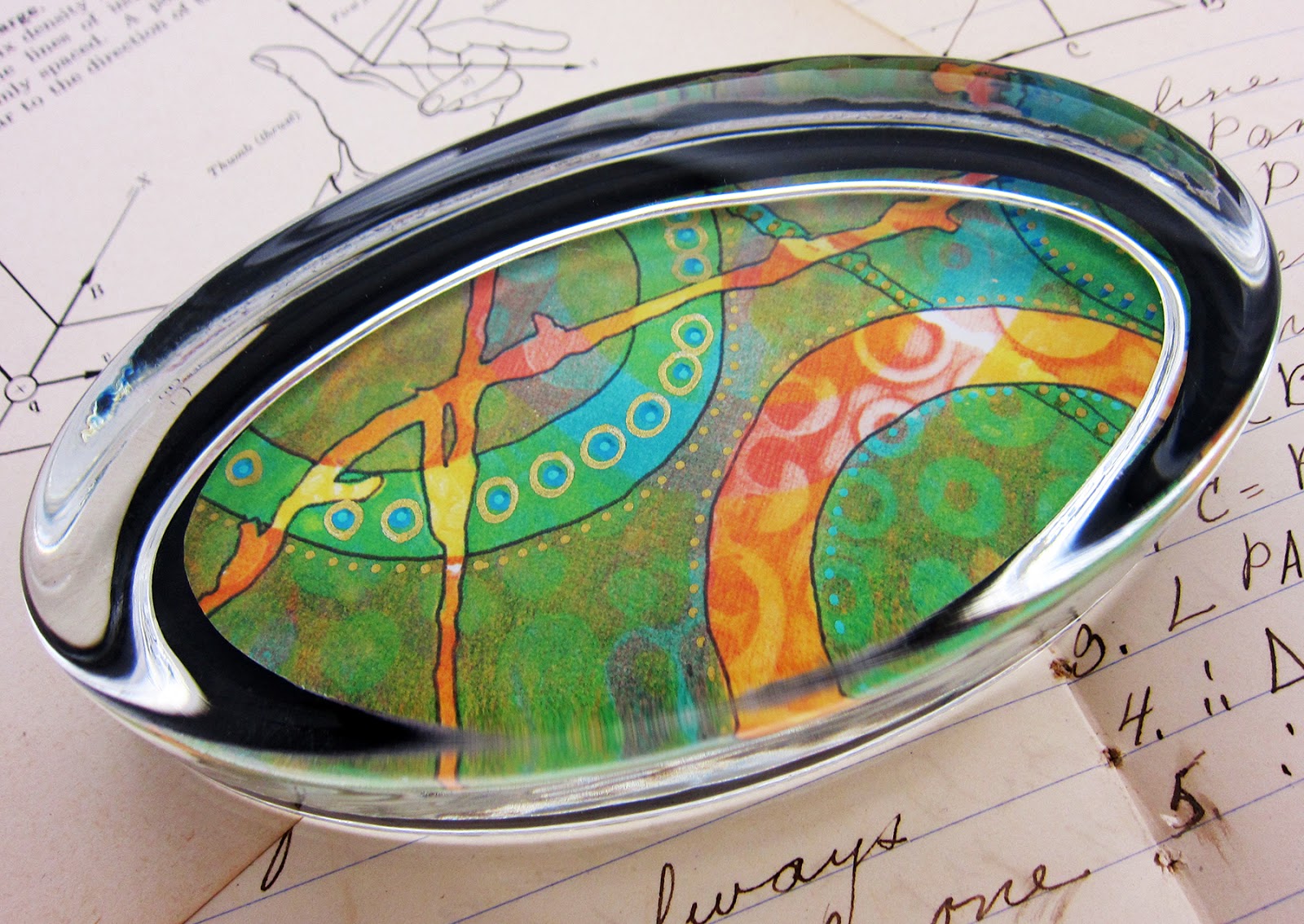 Printing with Gelli Arts® DIY Gelli® Print Glass Paperweights!