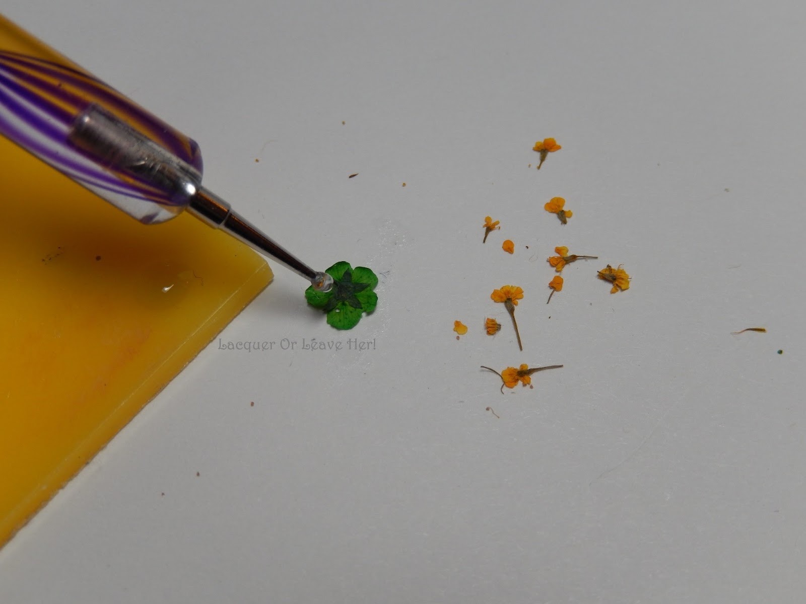 Lacquer or Leave Her! Tutorial Working with dried flowers )