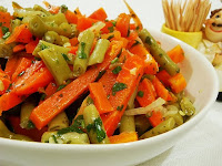 Salada de Vagem com Cenoura (vegana)