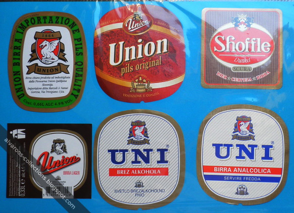 Beer labels: Union pils original, Uni (non-alcoholic), Shoffle Dunkel Beer labels: Union pils original, Uni (non-alcoholic), Shoffle Dunkel