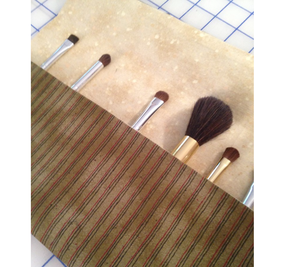 Thread. Color. Imagination. Makeup Brush Rollup Case