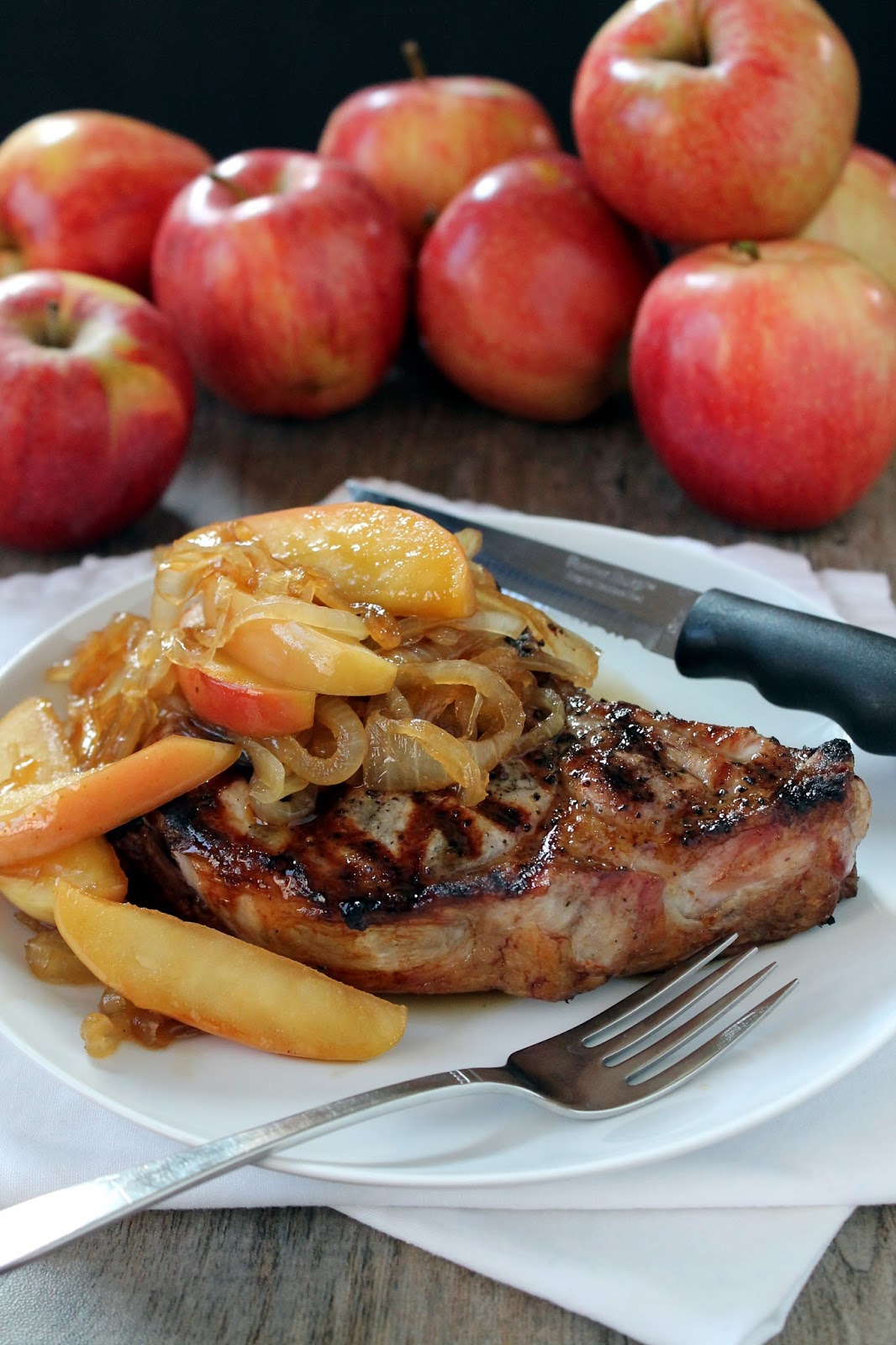 Smothered Apple Pork Chops