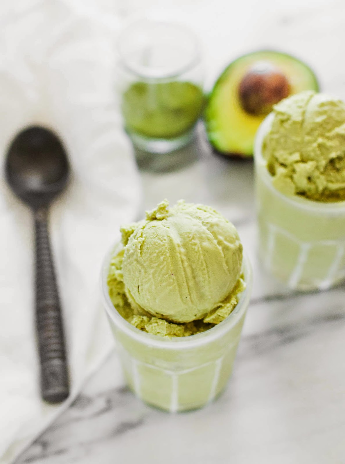Matcha Avocado Ice Cream | acalculatedwhisk.com Matcha Avocado Ice Cream | acalculatedwhisk.com