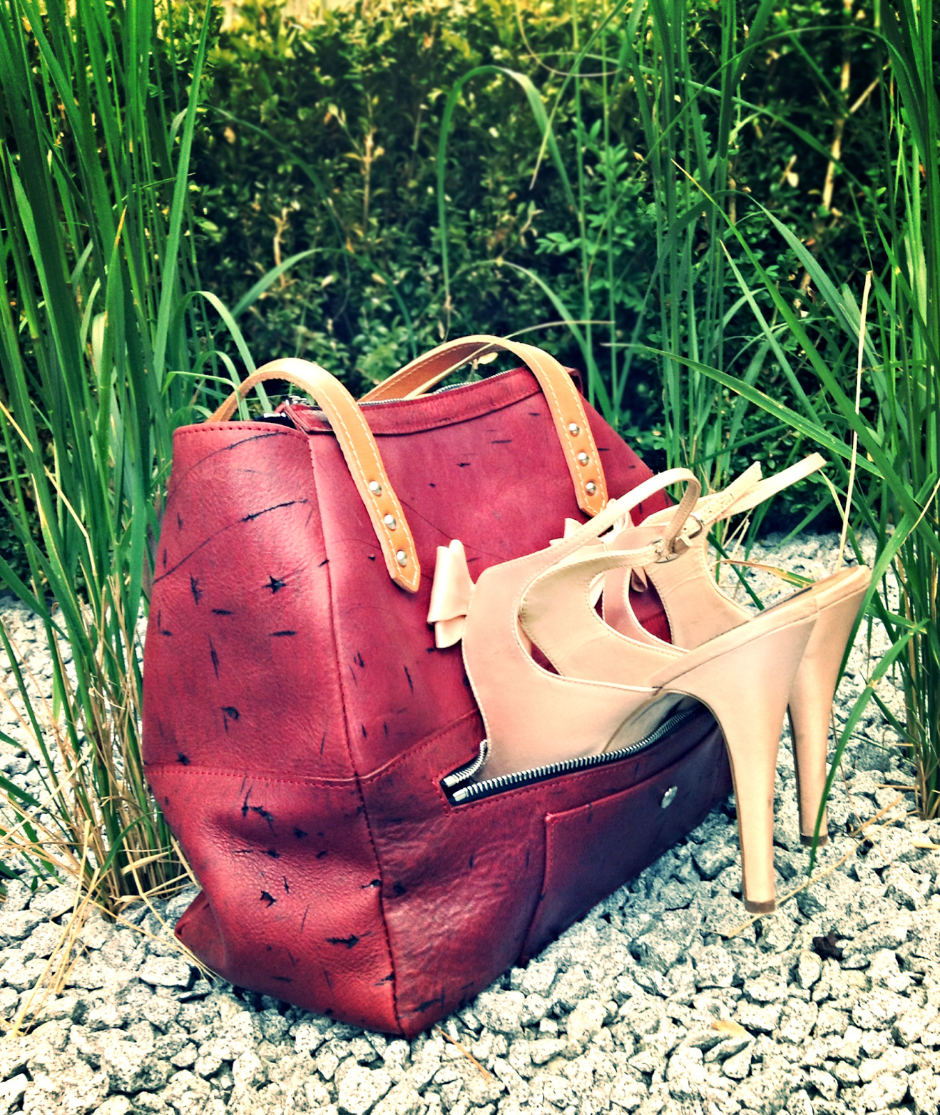 handbag and high heels handbag and high heels
