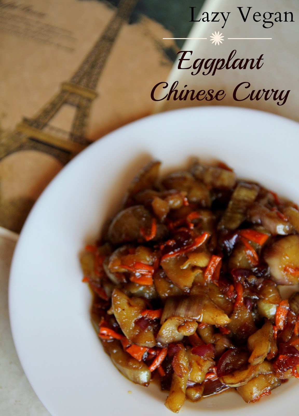 Lazy Vegan Eggplant Chinese Curry {vegan}