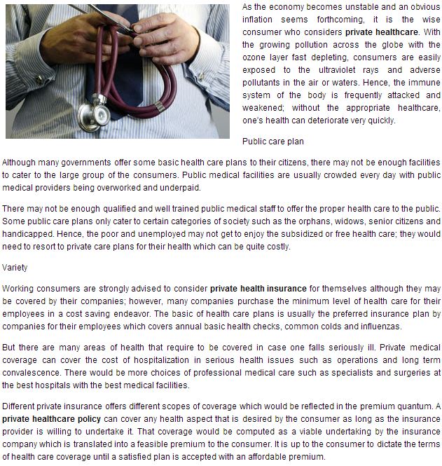 private healthcare uk Health Insurance