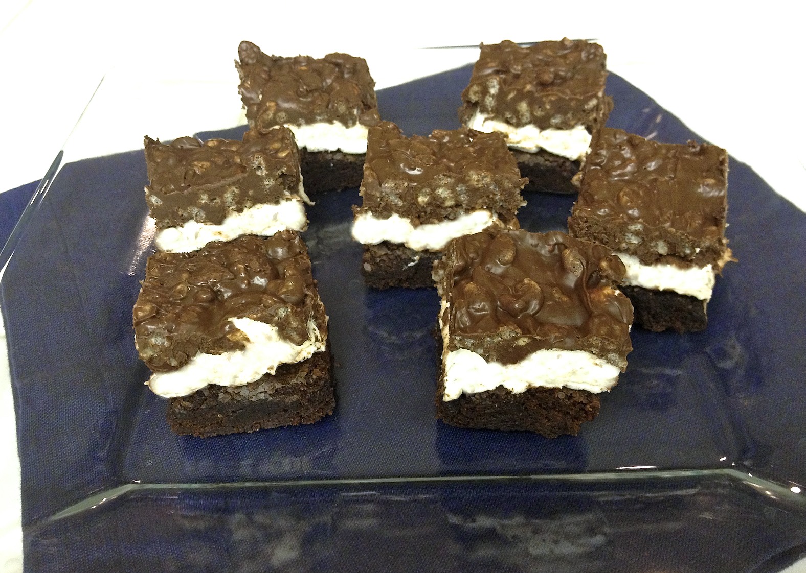Boy Cheese Sandwich Marshmallow Krispie Brownies