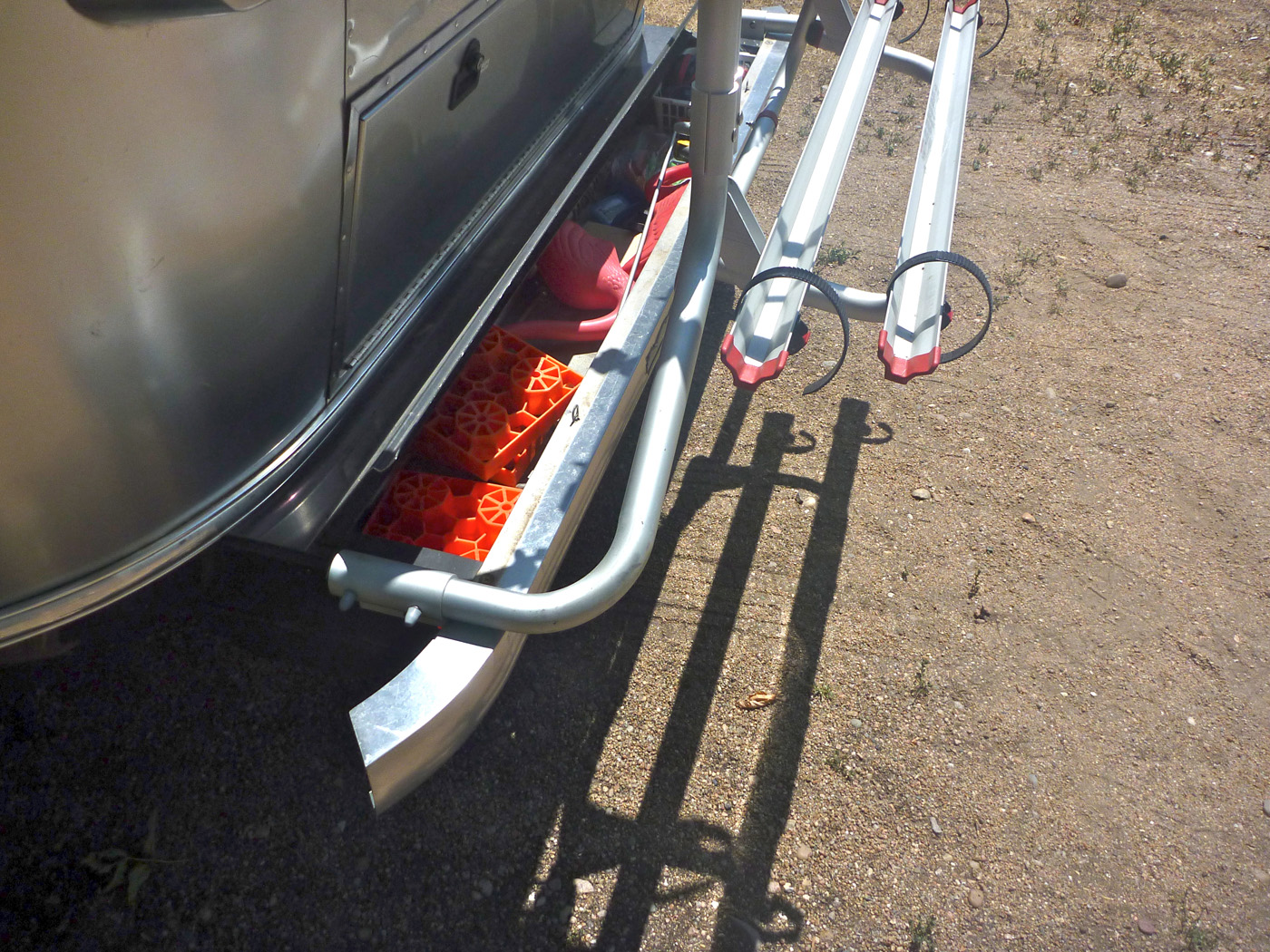 Streaming Together Airstream Bicycle Rack