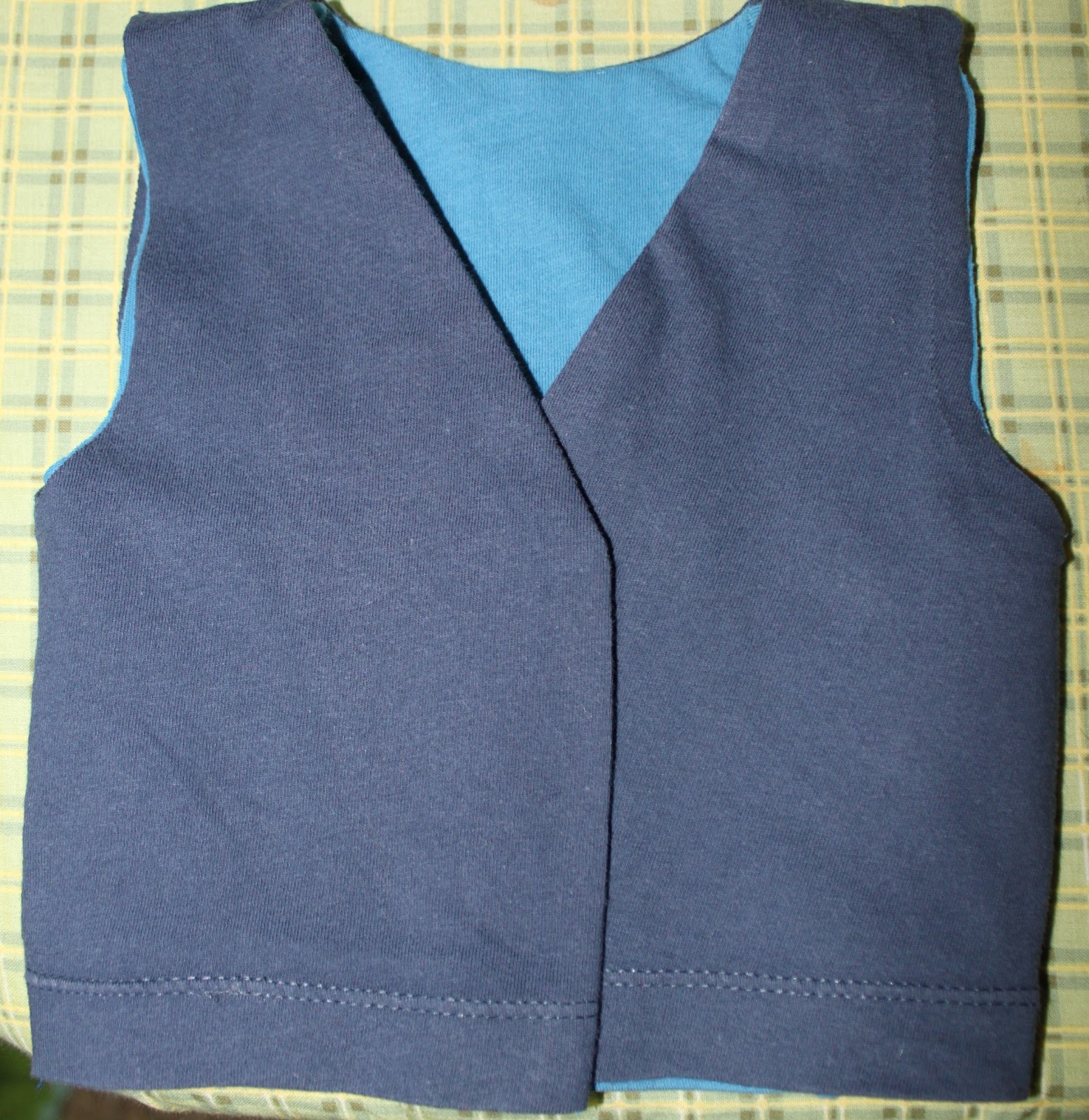 sew easy being green Upcycled Reversible Vest