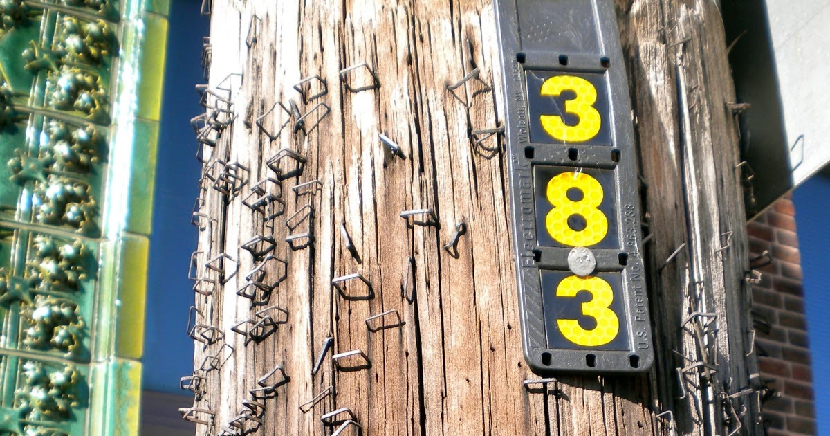 The Number Project 383 A Poor Man's GPS Tag Marker on Utility Pole