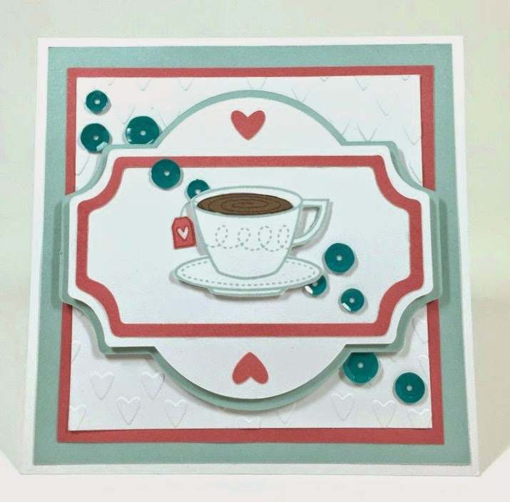 Cricut Cup of Tea card