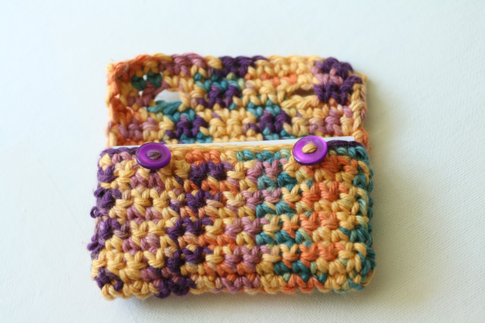 Sugar and Stitches Crocheted Business Card Holder {Free Pattern}