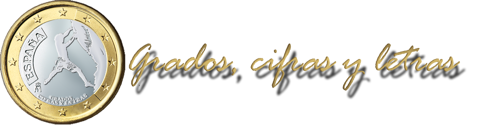 Grados, cifras y letras