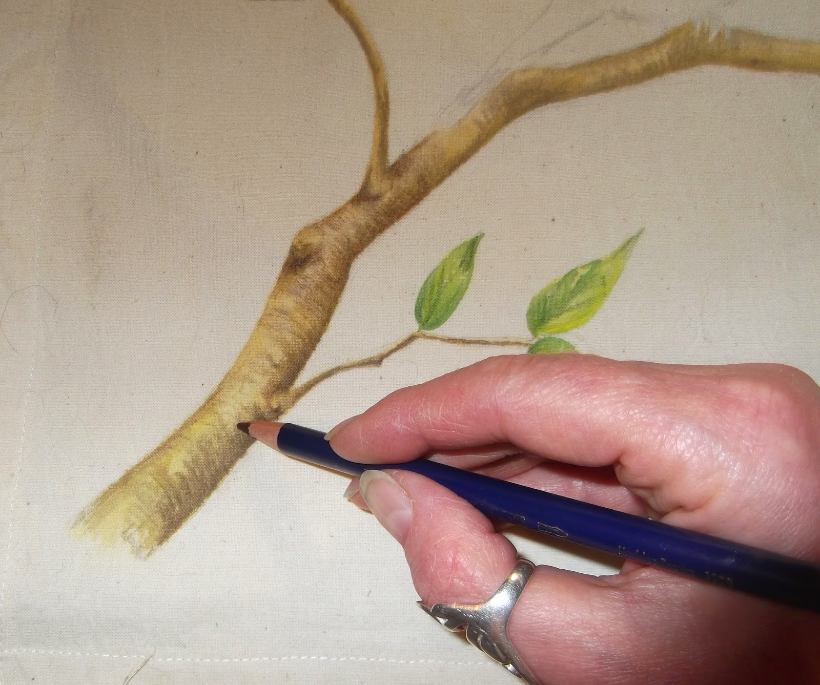 Uniqart Tutorial Painting On Fabric With Inktense Colours