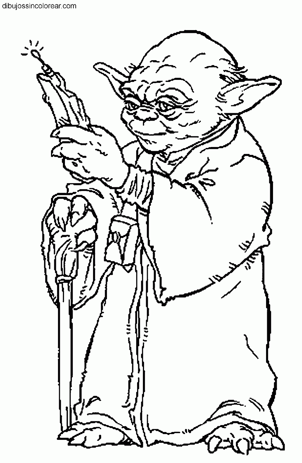 Dibujos Sin Colorear: Dibujos del Maestro Yoda (Star Wars ... Dibujos Sin Colorear: Dibujos del Maestro Yoda (Star Wars ...