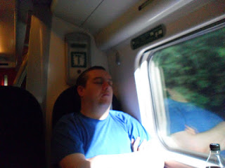 Mr UKBuses has a nap, and we have only just started the journey.