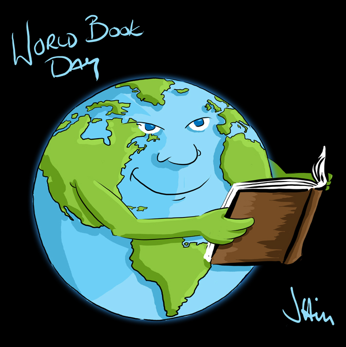 Images Dark Derek S Deluge Daily Doodle World Book Day dernière salutations