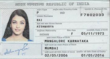 Aishwarya Passport