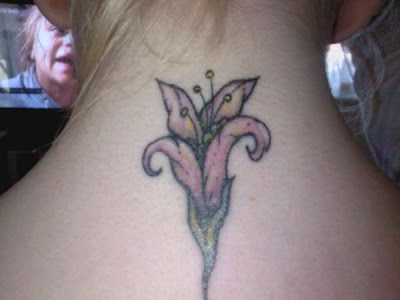 free design tiger lily tattoo flowers