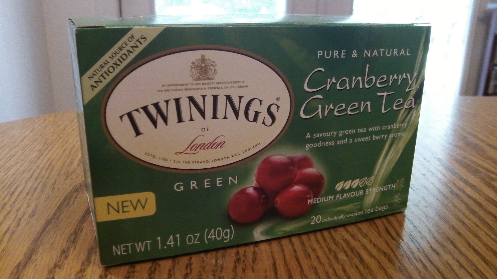 Drinkable Review Twinings Cranberry Green Tea