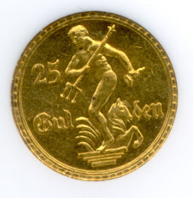 Danzig 25 Gulden gold coin