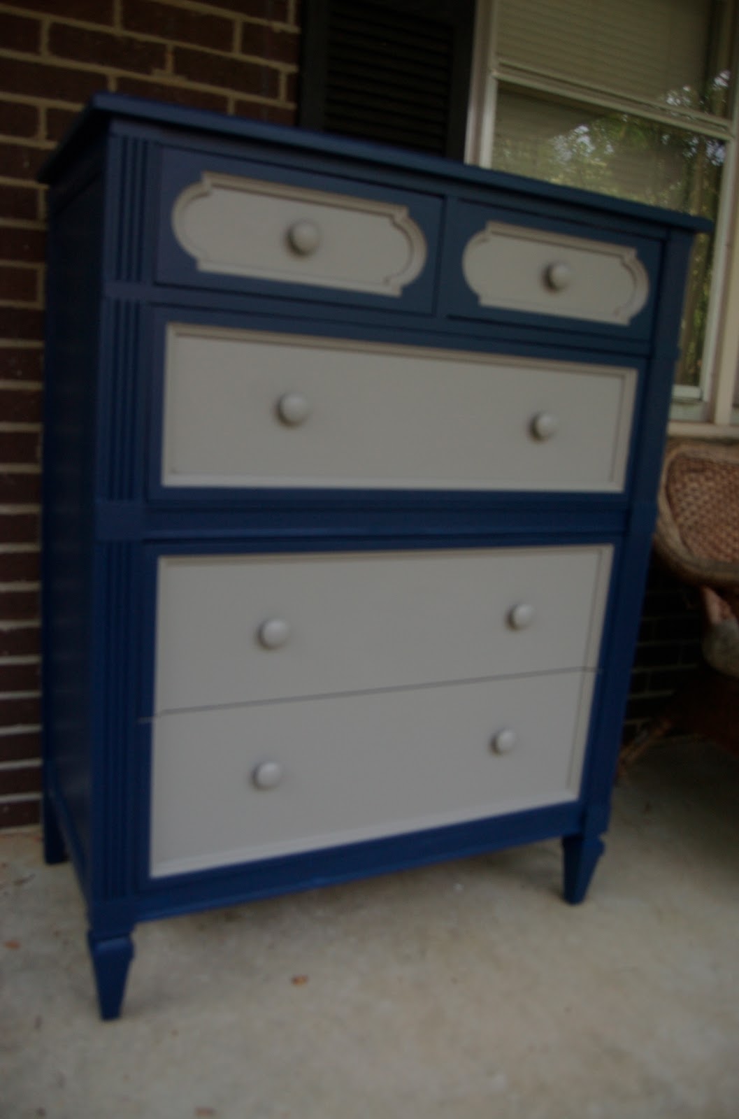 navy baby dresser