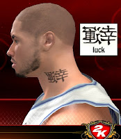 NBA 2K13 Neck Tattoo Mod - Asian Characters Luck