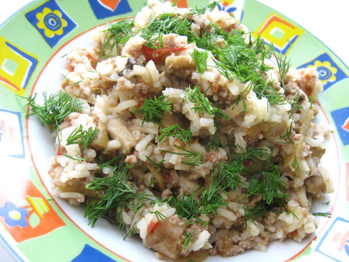 Рис с говядиной