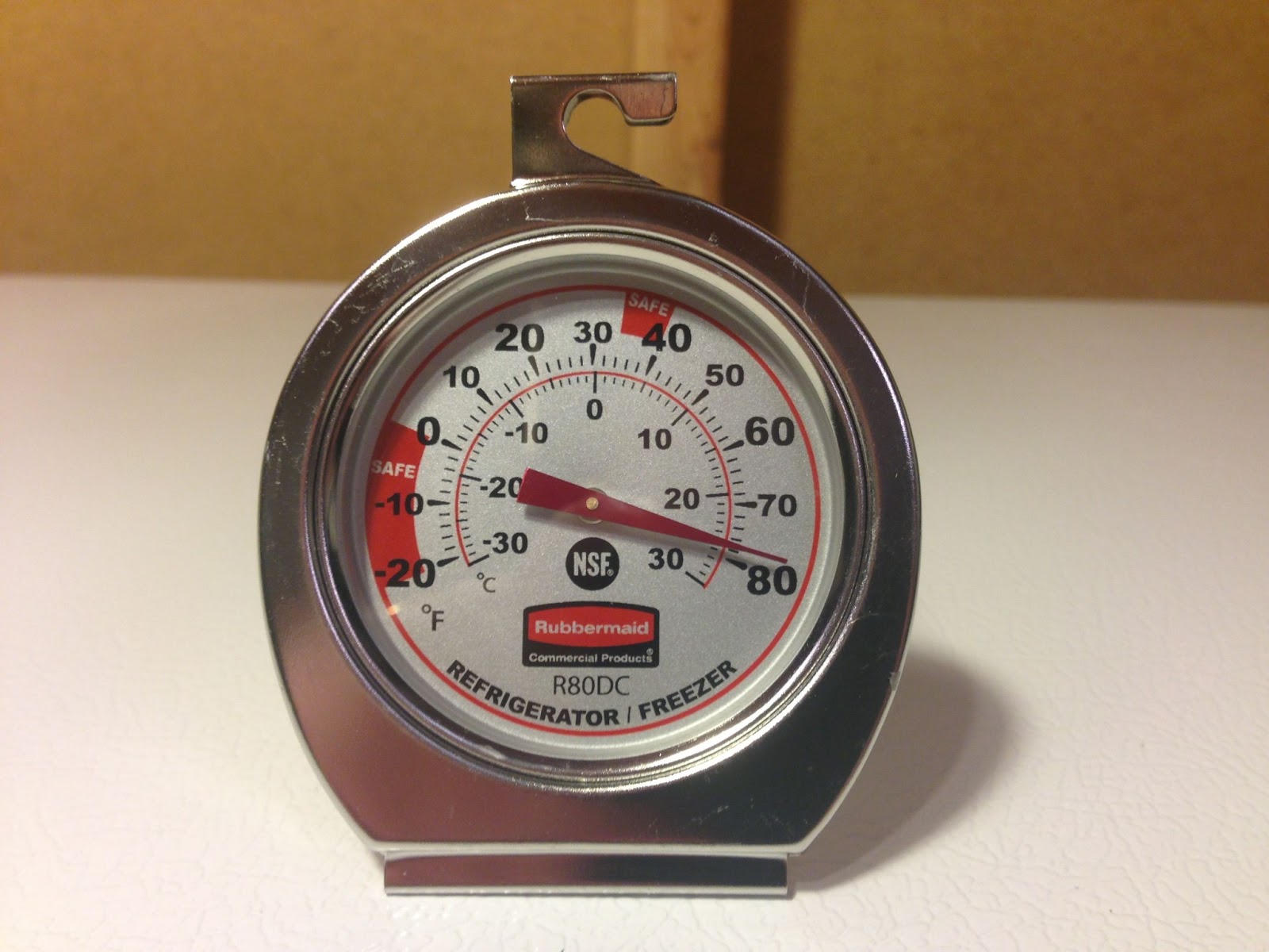 Hands On Rubbermaid Commercial FGR80DC Stainless Thermometer