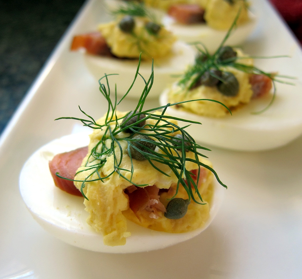 Smoked Salmon Capers