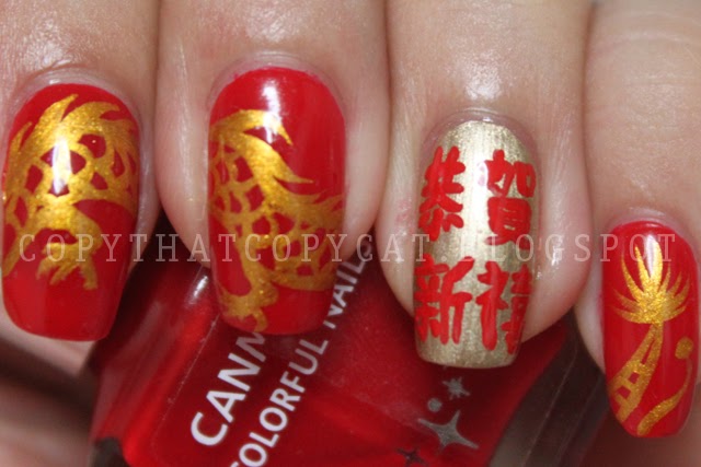 Copy That, Copy Cat: Chinese New Year Nails