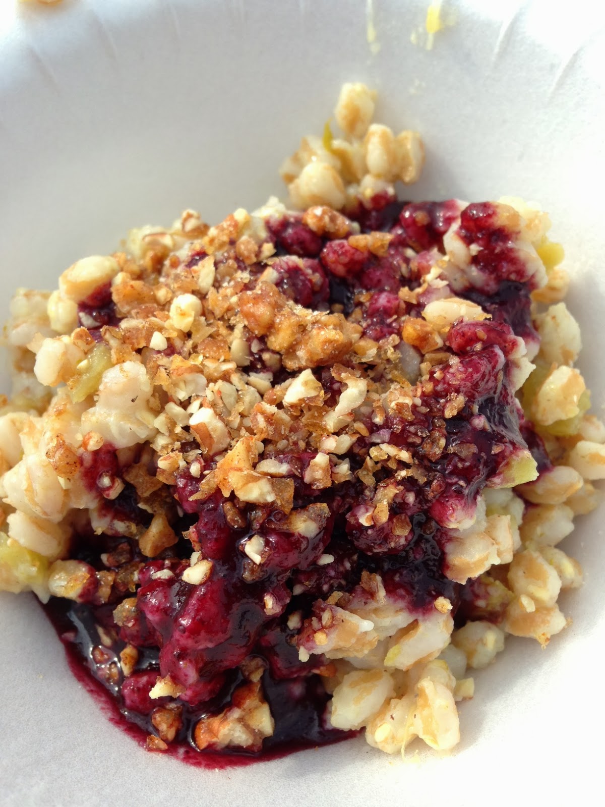 Irreplaceable is being different Green Chili and Blueberry Farro