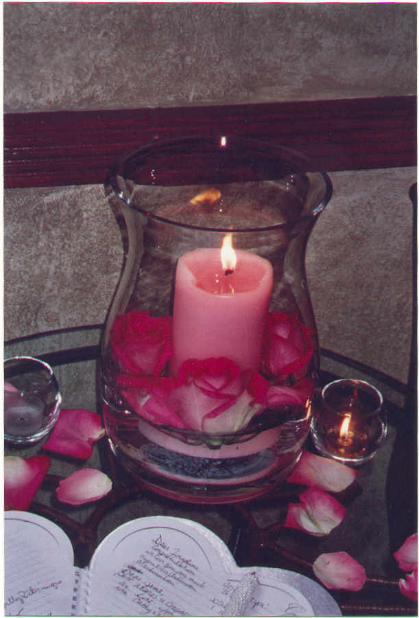 Hurricane Vase Centerpieces