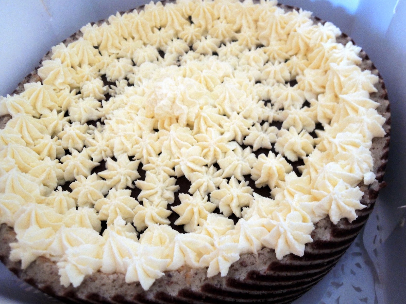 Around the World in favorite recipes Joconde Cake with Hazelnuts