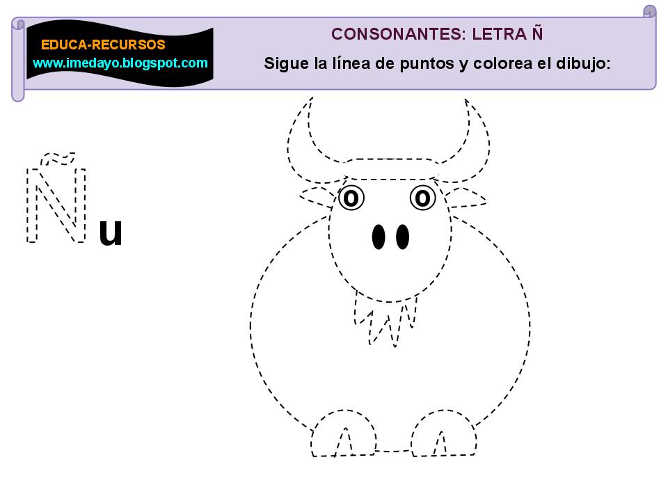 Animales+Con+La+Letra+N imprimir con la ficha de hoy aprenderemos la letra ñ dibujando un ñu