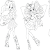 Free Printable Monster High Coloring Pages: Ghoulia, Lagoona
