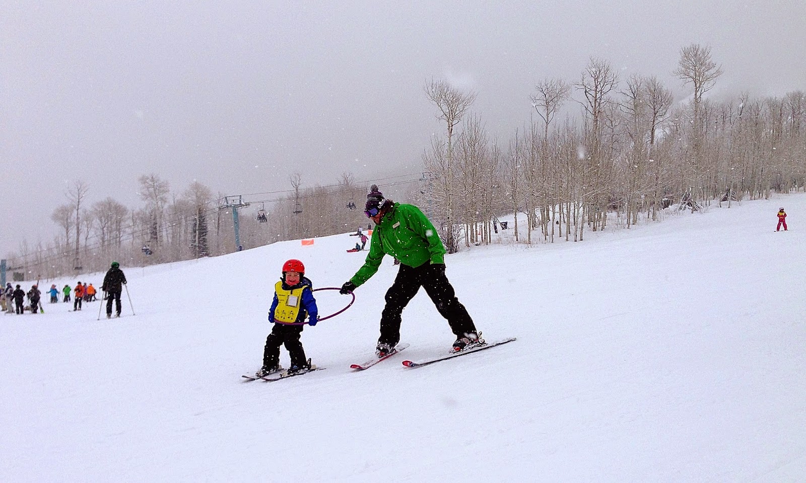 First ski lesson