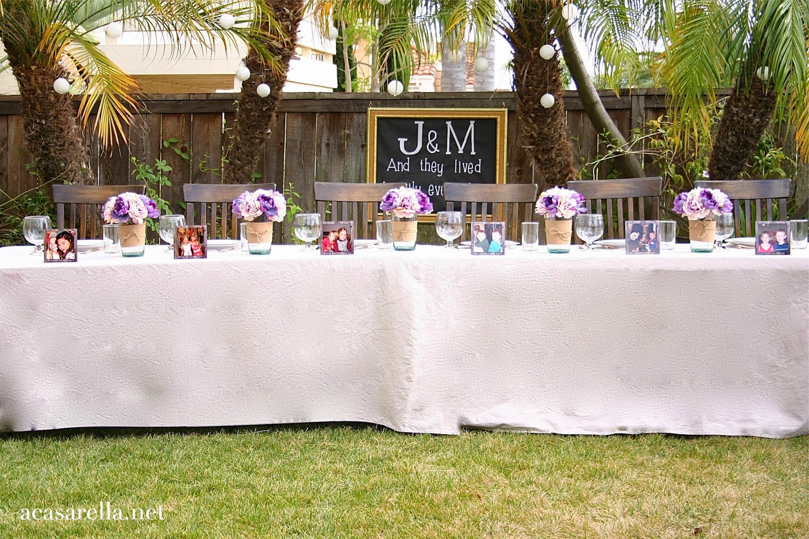 Caption This A Rustic Backyard Wedding Reception Casarella A Casarella