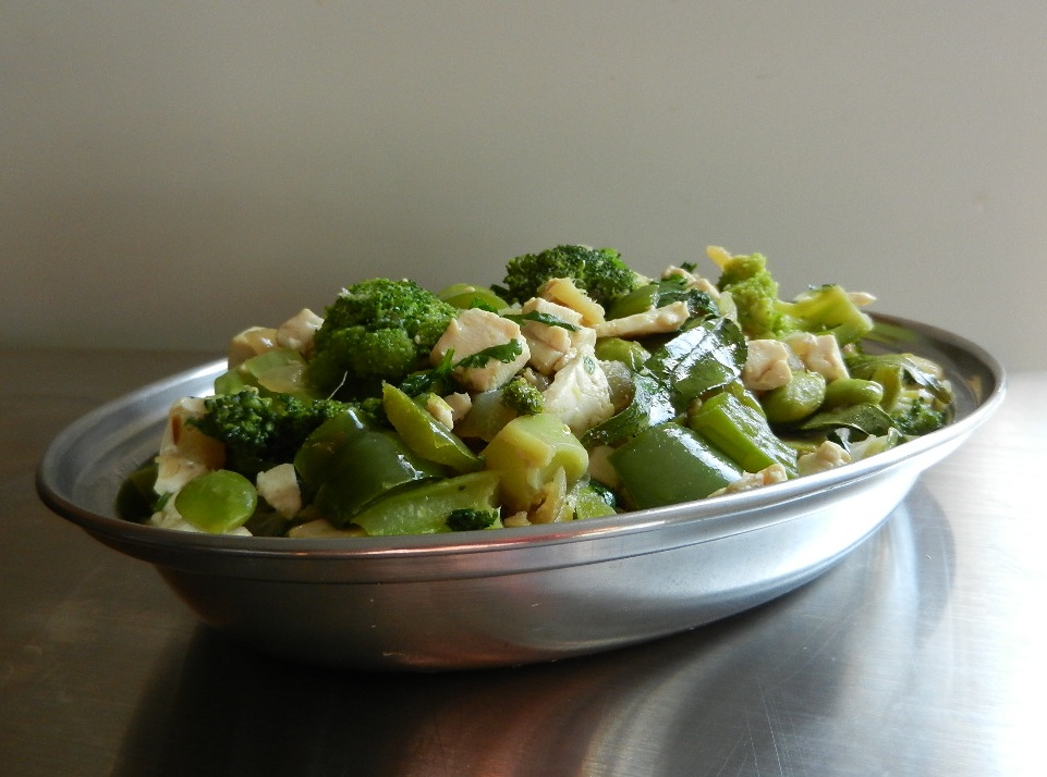 Sizzling Indian Recipes..... Indian stir Fry vegetable withTofu Capsicum, Broccoli, Edamame