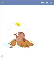 Groundhog Facebook Sticker