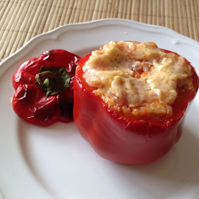 papryka faszerowana ryżem i kurczakiem