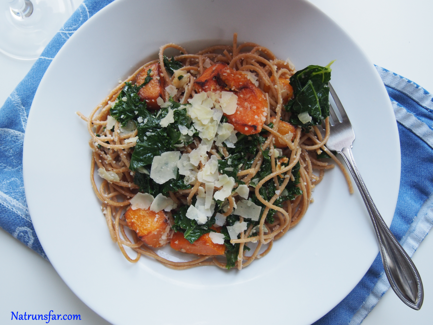 Natrunsfar Roasted Butternut Squash and Kale Spaghetti