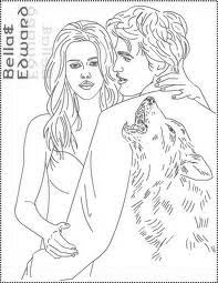 Free Coloring Pages Bella Swan And Edward Cullen Coloring Pages