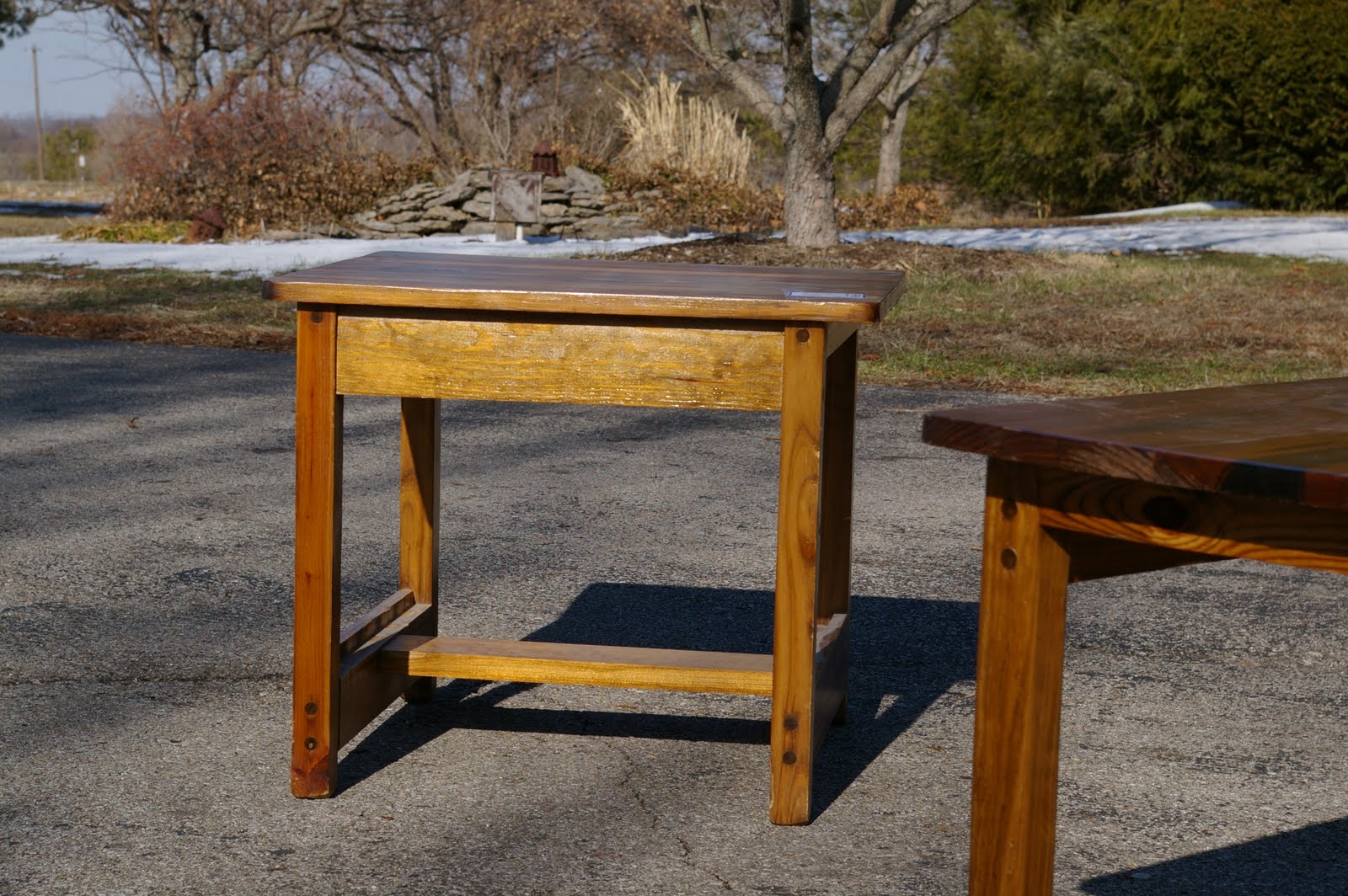 Living Thru Faith End Tables Redo