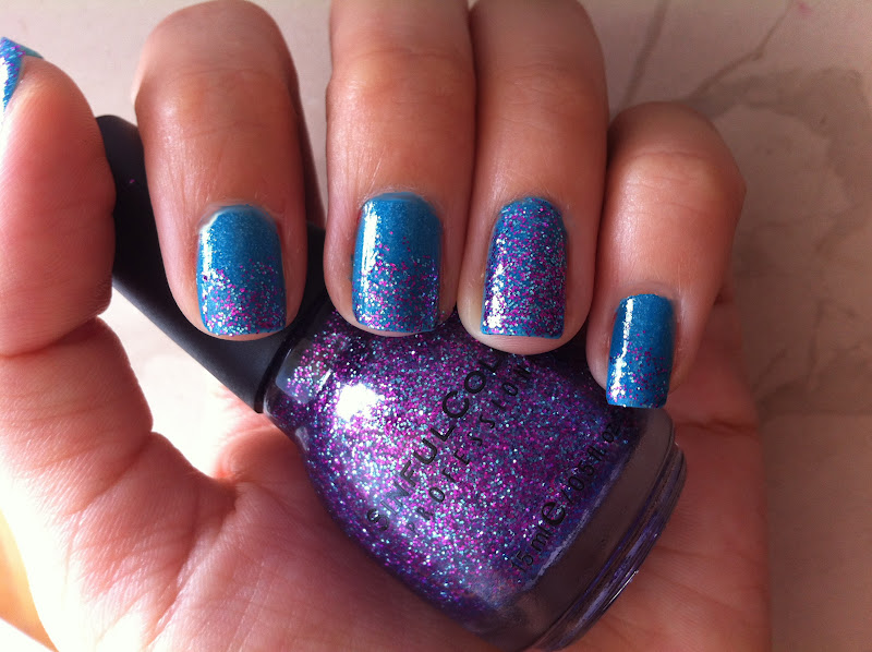 Sinful Colors Frenzy is gorgeous glitter nail polish, it is a mix of purple