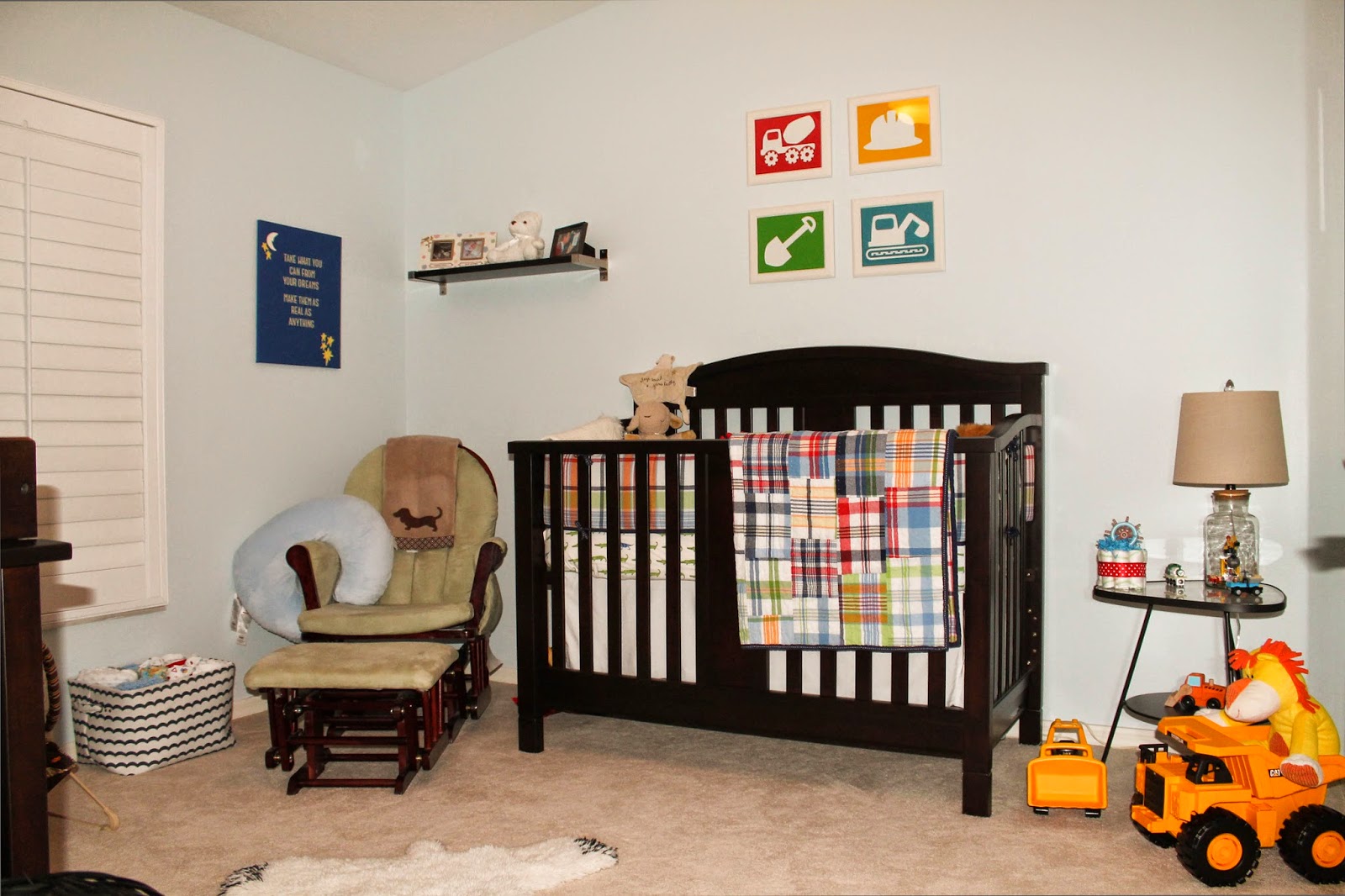 Pictures & Pawprints Baby G's Construction Themed Nursery