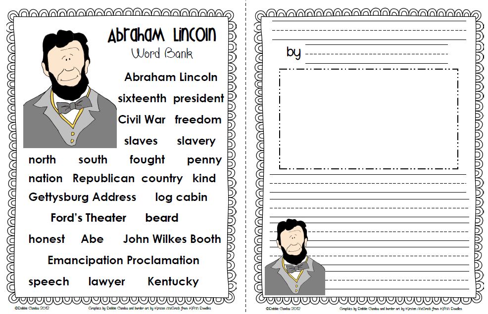 2nd grade book report on abraham lincoln